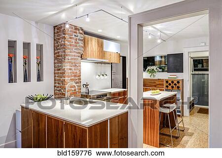 Sink and counters in modern kitchen View Large Photo Image Stock Photograph - Sink and counters in modern kitchen. Fotosearch