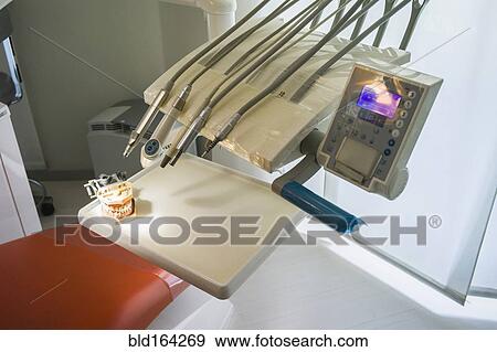 Close up of equipment in office of dentist View Large Photo Image Stock Photo - Close up of equipment in office of dentist. Fotosearch