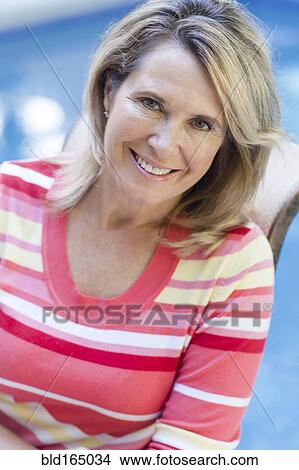 Close up of smiling Caucasian woman View Large Photo Image Picture - Close up of smiling Caucasian woman. Fotosearch