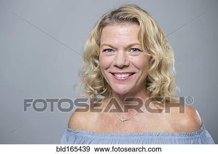 Stock Photo - Close up of smiling older woman. Fotosearch