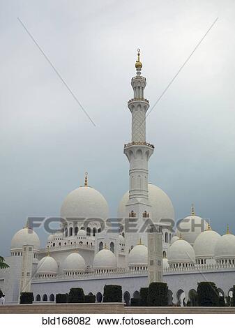 Stock Image - High rise buildings in cityscape, Abu Dhabi Emirate, United Arab Emirates. Fotosearch