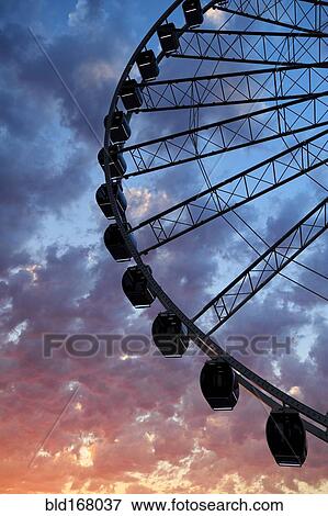 Silhouette of Great Seattle Wheel under sunset sky, Seattle, Washington, United States View Large Photo Image Stock Photo - Silhouette of Great Seattle Wheel under sunset sky, Seattle, Washington, United States. Fotosearch