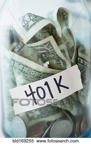 Close up of 401K savings jar View Large Photo Image Stock Photography - Close up of 401K savings jar. Fotosearch