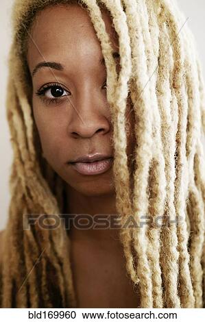 Close up of Black woman with dreadlocks View Large Photo Image Stock Image - Close up of Black woman with dreadlocks. Fotosearch