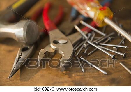 Close up of pile of tools View Large Photo Image Stock Photograph - Close up of pile of tools. Fotosearch