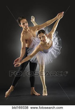 Stock Photo - Hispanic ballet dancers performing. Fotosearch