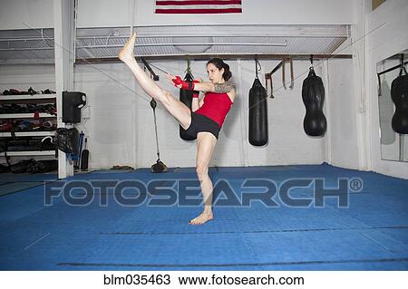 Caucasian boxer training in gymnasium View Large Photo Image Stock Image - Caucasian boxer training in gymnasium. Fotosearch