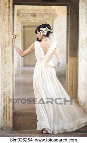 Caucasian woman wearing evening gown View Large Photo Image Picture - Caucasian woman wearing evening gown. Fotosearch