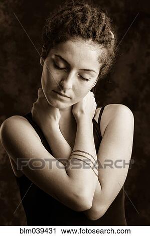 Close up of serious woman with dreadlocks View Large Photo Image Stock Image - Close up of serious woman with dreadlocks. Fotosearch