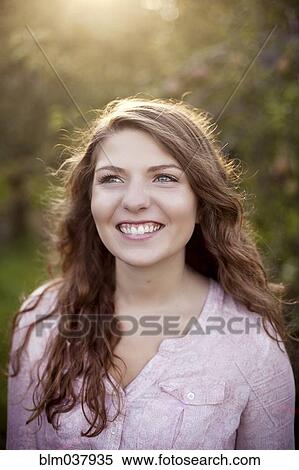 Close up of smiling woman View Large Photo Image Stock Photography - Close up of smiling woman. Fotosearch
