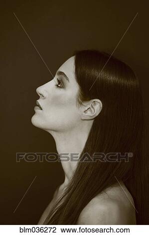 Profile of serious Caucasian woman View Large Photo Image Stock Image - Profile of serious Caucasian woman. Fotosearch