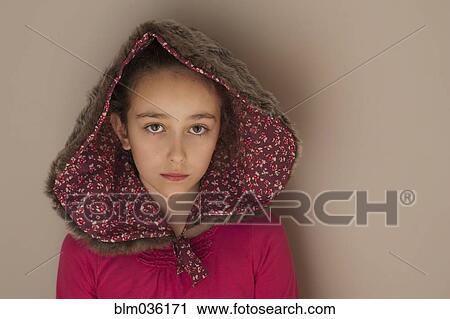 Sad Caucasian girl wearing hood View Large Photo Image Stock Image - Sad Caucasian girl wearing hood. Fotosearch