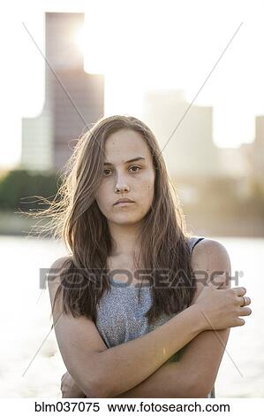 Serious woman with arms crossed View Large Photo Image Stock Photography - Serious woman with arms crossed. Fotosearch