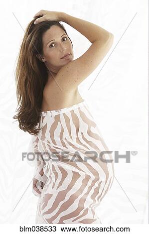 Side view of pregnant woman wearing bodysuit View Large Photo Image Stock Image - Side view of pregnant woman wearing bodysuit. Fotosearch
