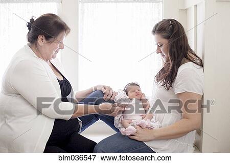 Three generations of Caucasian women in windowsill View Large Photo Image Stock Photo - Three generations of Caucasian women in windowsill. Fotosearch