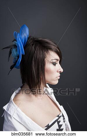 Woman wearing tulle head piece View Large Photo Image Stock Image - Woman wearing tulle head piece. Fotosearch