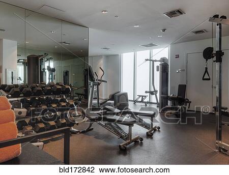 Empty weights in gymnasium View Large Photo Image Stock Image - Empty weights in gymnasium. Fotosearch
