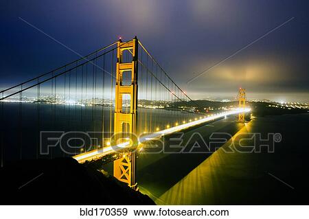 Stock Photo - Golden Gate Bridge over San Francisco Bay, California, United States. Fotosearch