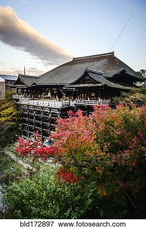 Stock Photo - High angle view of traditional building on hilltop. Fotosearch