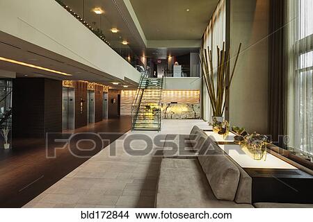 Lounge area in hotel lobby View Large Photo Image Picture - Lounge area in hotel lobby. Fotosearch