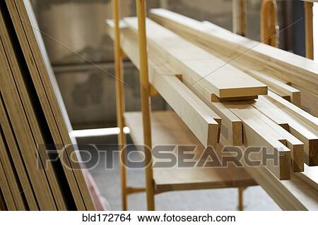 Planks of wood in workshop View Large Photo Image Picture - Planks of wood in workshop. Fotosearch