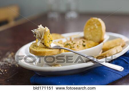 Plate of fish dip with toasted bread View Large Photo Image Stock Image - Plate of fish dip with toasted bread. Fotosearch