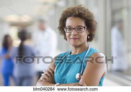 African American doctor smiling View Large Photo Image Picture - African American doctor smiling. Fotosearch