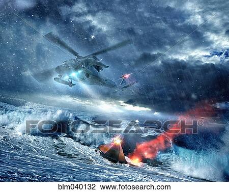 Helicopter searching for space capsule in stormy seas View Large Photo Image Stock Image - Helicopter searching for space capsule in stormy seas. Fotosearch