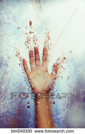 Pixelated hand dissolving View Large Photo Image Stock Image - Pixelated hand dissolving. Fotosearch