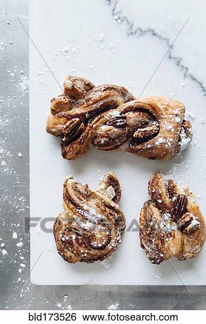Close up of pecan twist dessert View Large Photo Image Stock Photograph - Close up of pecan twist dessert. Fotosearch