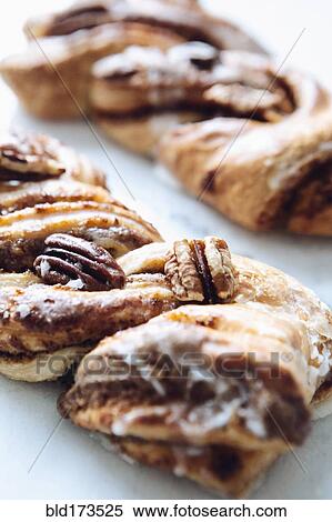 Close up of pecan twist dessert View Large Photo Image Stock Photography - Close up of pecan twist dessert. Fotosearch