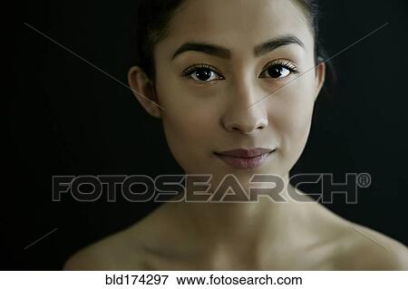 Stock Photo - Hispanic woman smiling. Fotosearch