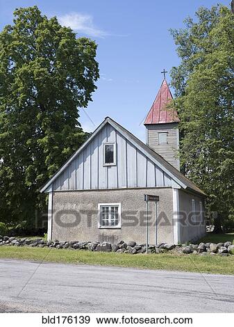Church on rural road View Large Photo Image Stock Photo - Church on rural road. Fotosearch