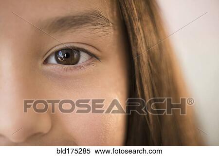 Stock Photography - Close up of eye of girl. Fotosearch