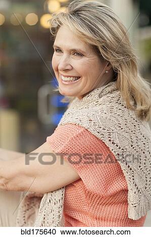 Close up of smiling Caucasian woman View Large Photo Image Stock Image - Close up of smiling Caucasian woman. Fotosearch