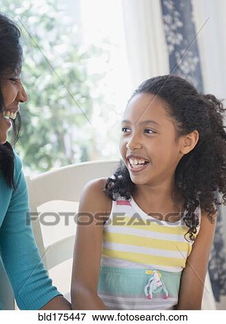 Mother and daughter talking View Large Photo Image Stock Photo - Mother and daughter talking. Fotosearch