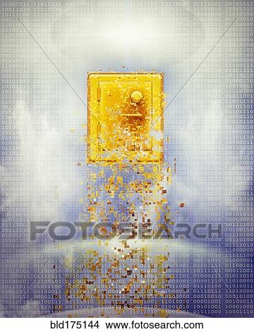 Pixelated safe in sky View Large Photo Image Picture - Pixelated safe in sky. Fotosearch