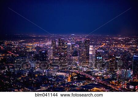 "Aerial view of Los Angeles cityscape, California, United States" View Large Photo Image Picture - "Aerial view of Los Angeles cityscape, California, United States". Fotosearch