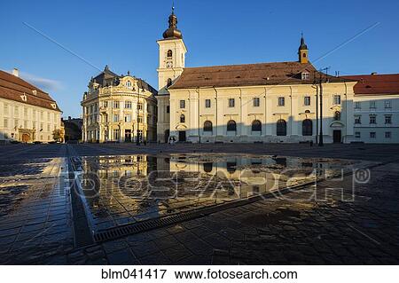 "Ornate buildings in Sibiu town square, Sibiu, Romania" View Large Photo Image Stock Photo - "Ornate buildings in Sibiu town square, Sibiu, Romania". Fotosearch