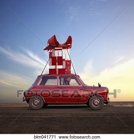 Pacific Islander woman hauling gifts on car View Large Photo Image Stock Image - Pacific Islander woman hauling gifts on car. Fotosearch