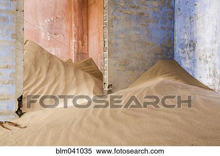 Sand piled in abandoned building View Large Photo Image Stock Photography - Sand piled in abandoned building. Fotosearch