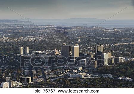 Aerial view of Los Angeles cityscape, California, United States View Large Photo Image Stock Photo - Aerial view of Los Angeles cityscape, California, United States. Fotosearch