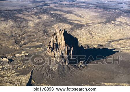 "Aerial view of rock formations, Shiprock, New Mexico, United States" View Large Photo Image Stock Image - "Aerial view of rock formations, Shiprock, New Mexico, United States". Fotosearch