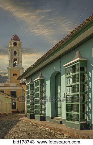 "Bell tower and building in Trinidad, Sancti Spiritus, Cuba" View Large Photo Image Stock Image - "Bell tower and building in Trinidad, Sancti Spiritus, Cuba". Fotosearch