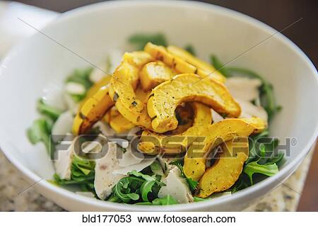 Stock Image - Bowl of vegetables and salad. Fotosearch