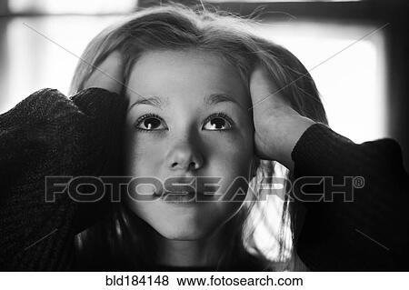 Caucasian girl tossing her hair View Large Photo Image Stock Photo - Caucasian girl tossing her hair. Fotosearch