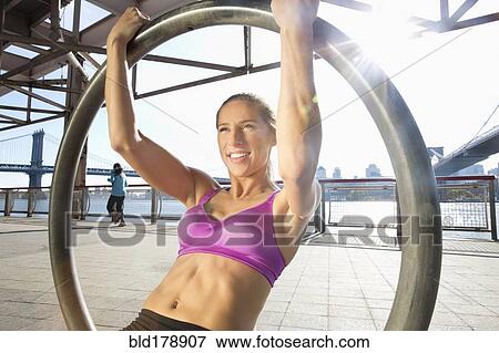 "Caucasian runner exercising on waterfront, New York, New York, United States" View Large Photo Image Stock Photo - "Caucasian runner exercising on waterfront, New York, New York, United States". Fotosearch