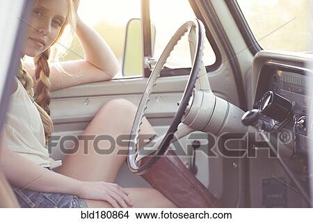 Caucasian woman driving car View Large Photo Image Picture - Caucasian woman driving car. Fotosearch
