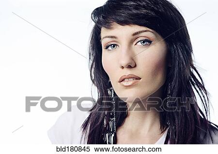 Caucasian woman with serious expression View Large Photo Image Stock Photography - Caucasian woman with serious expression. Fotosearch
