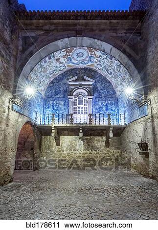 Church arch illuminated at night, Obidos, Leiria, Portugal View Large Photo Image Stock Image - Church arch illuminated at night, Obidos, Leiria, Portugal. Fotosearch